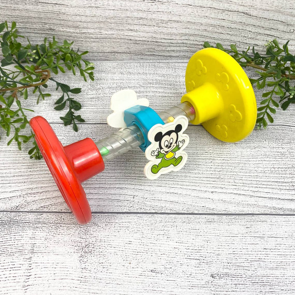 VINTAGE 1980's DISNEY Baby Mickey and Donald Kids Toy - Picture 1 of 8